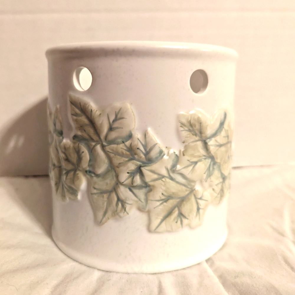 Vintage Ceramic Large Candle Jar Holder Ivy Brand New With Tags